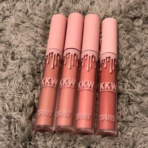 4 NEW KYLIE KKW creme lipsticks 💋👄💄